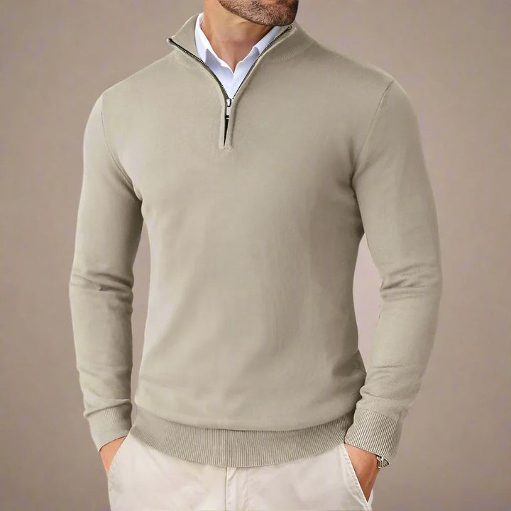 Troyer für den Herbst - Business Casual Half Zip Pullover für Herren