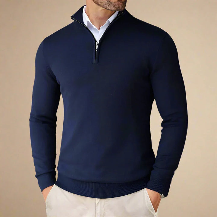 Troyer für den Herbst - Business Casual Half Zip Pullover für Herren