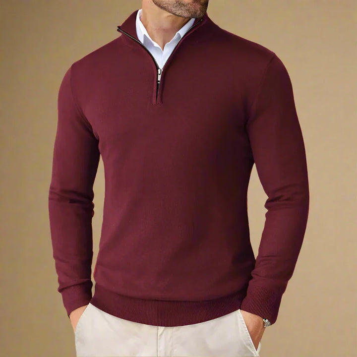 Troyer für den Herbst - Business Casual Half Zip Pullover für Herren