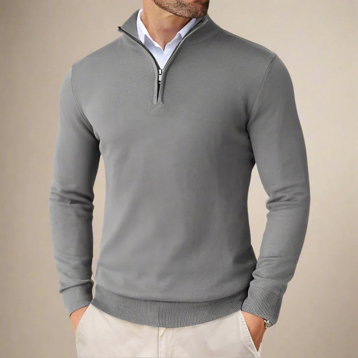 Troyer für den Herbst - Business Casual Half Zip Pullover für Herren