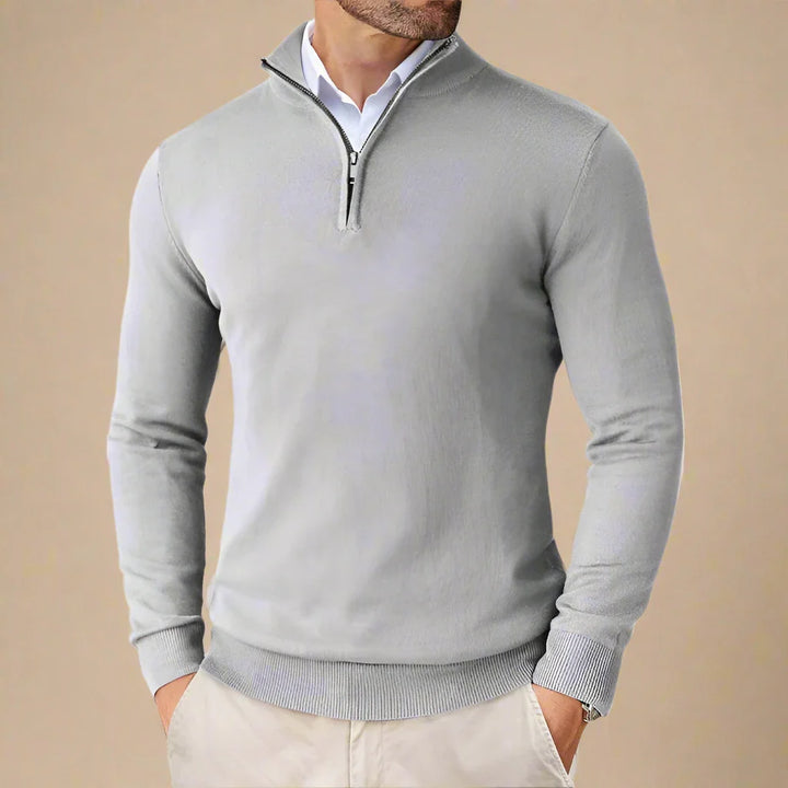 Troyer für den Herbst - Business Casual Half Zip Pullover für Herren