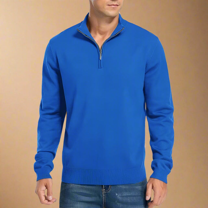 Troyer für kalte Tage - Warme Half Zip Pullover für Herren