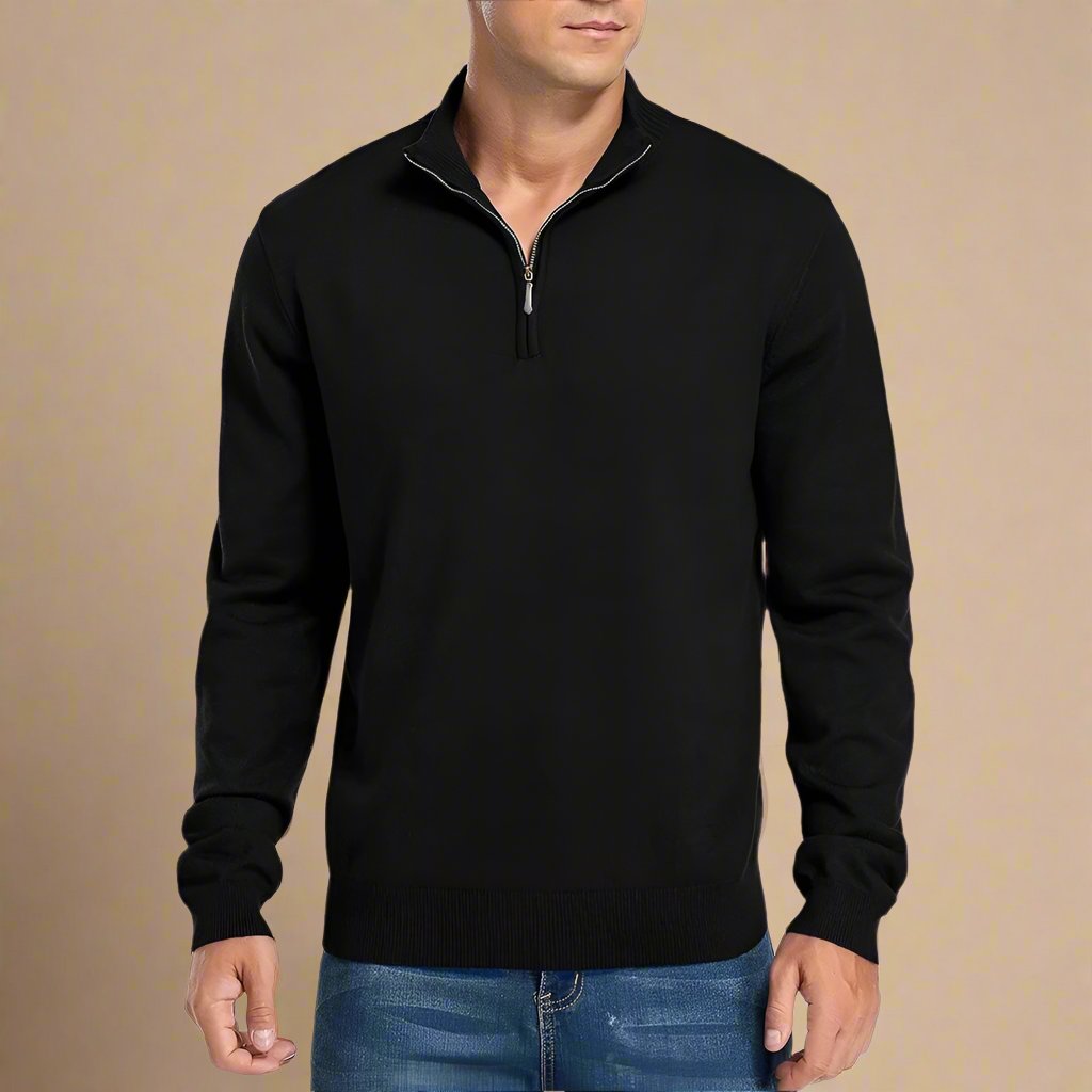 Troyer für kalte Tage - Warme Half Zip Pullover für Herren
