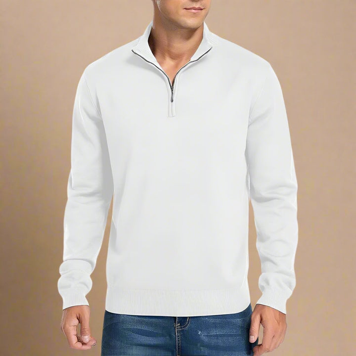 Troyer für kalte Tage - Warme Half Zip Pullover für Herren