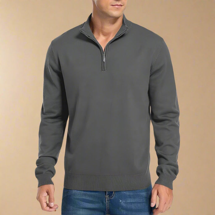 Troyer für kalte Tage - Warme Half Zip Pullover für Herren