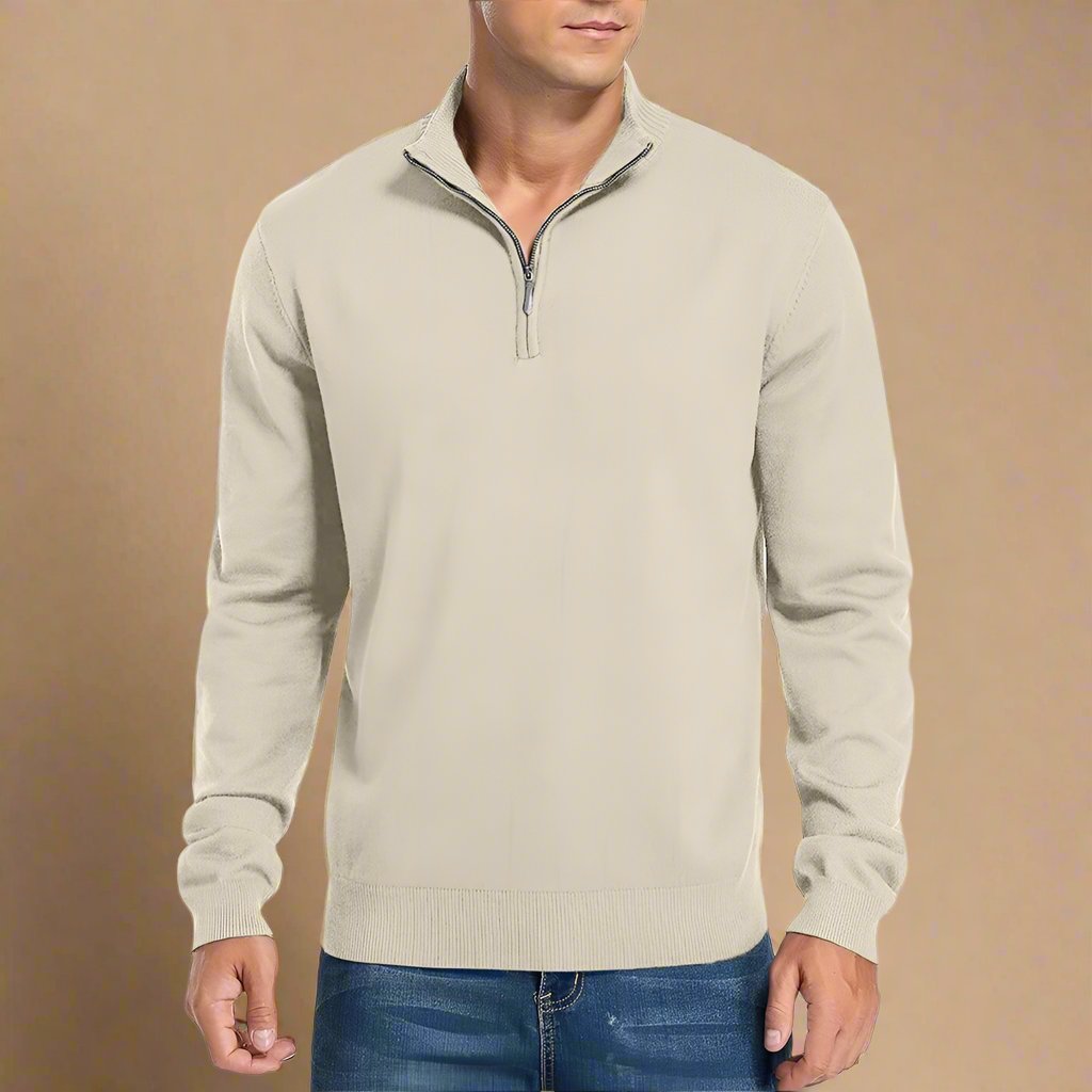 Troyer für kalte Tage - Warme Half Zip Pullover für Herren