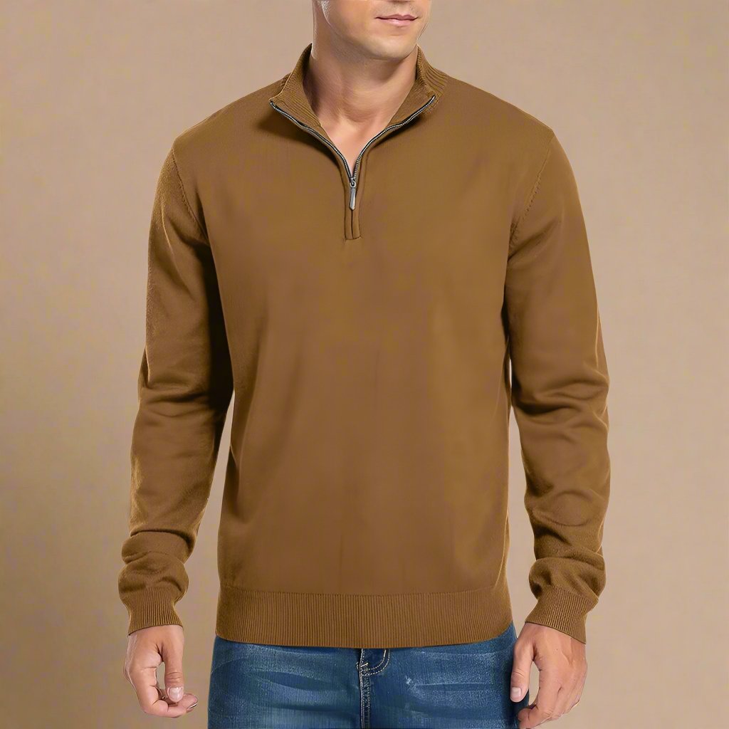 Troyer für kalte Tage - Warme Half Zip Pullover für Herren