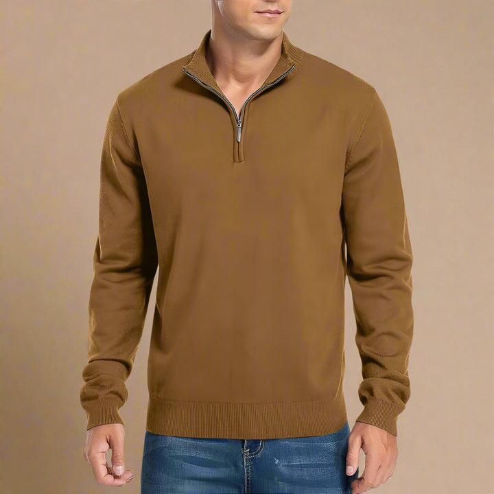 Troyer für kalte Tage - Warme Half Zip Pullover für Herren