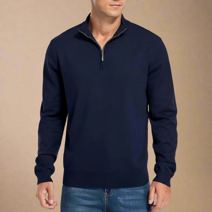 Troyer für kalte Tage - Warme Half Zip Pullover für Herren
