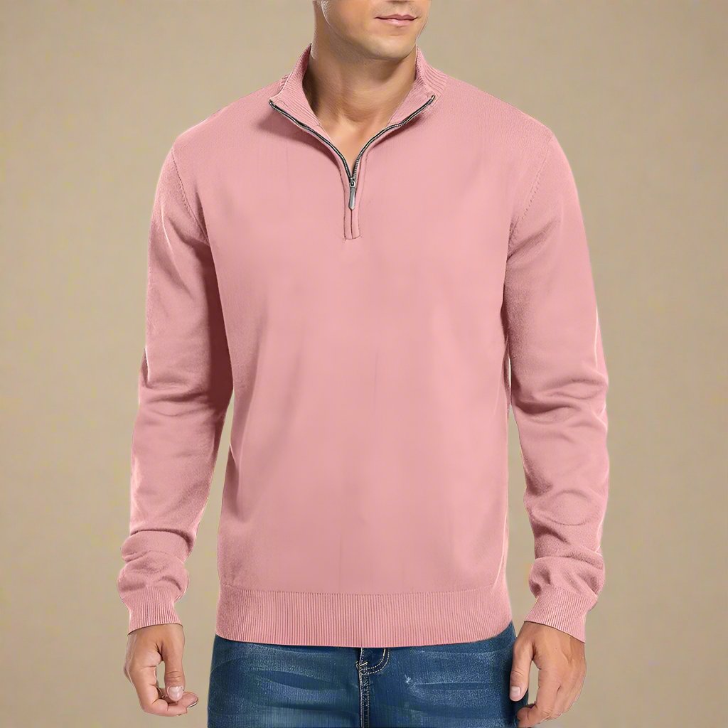 Troyer für kalte Tage - Warme Half Zip Pullover für Herren