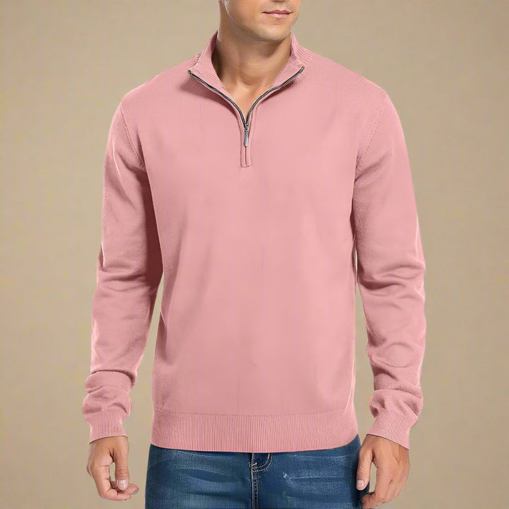 Troyer für kalte Tage - Warme Half Zip Pullover für Herren