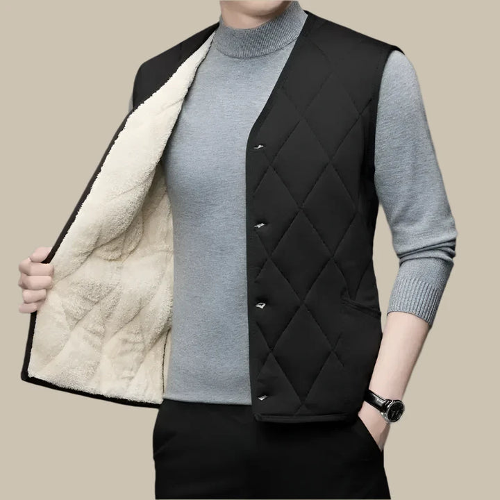 Weste für Kalte Tage - Casual ärmellose Fleece-Weste für Herren