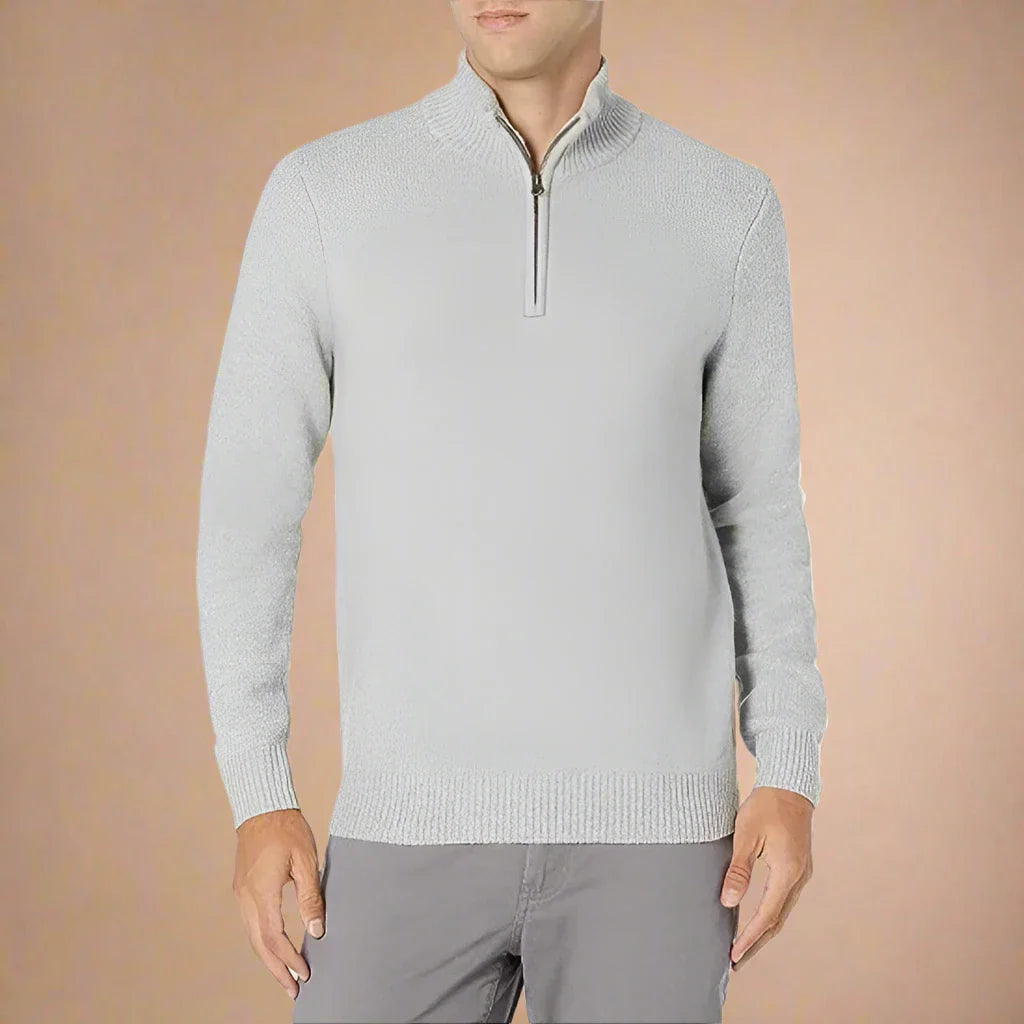 Troyer für Kalte Tage - Premium Strick Zip Pullover für Herren
