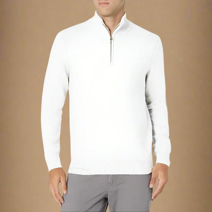 Troyer für Kalte Tage - Premium Strick Zip Pullover für Herren