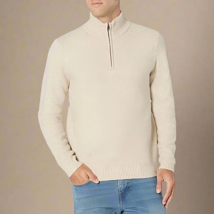 Troyer für Kalte Tage - Premium Strick Zip Pullover für Herren