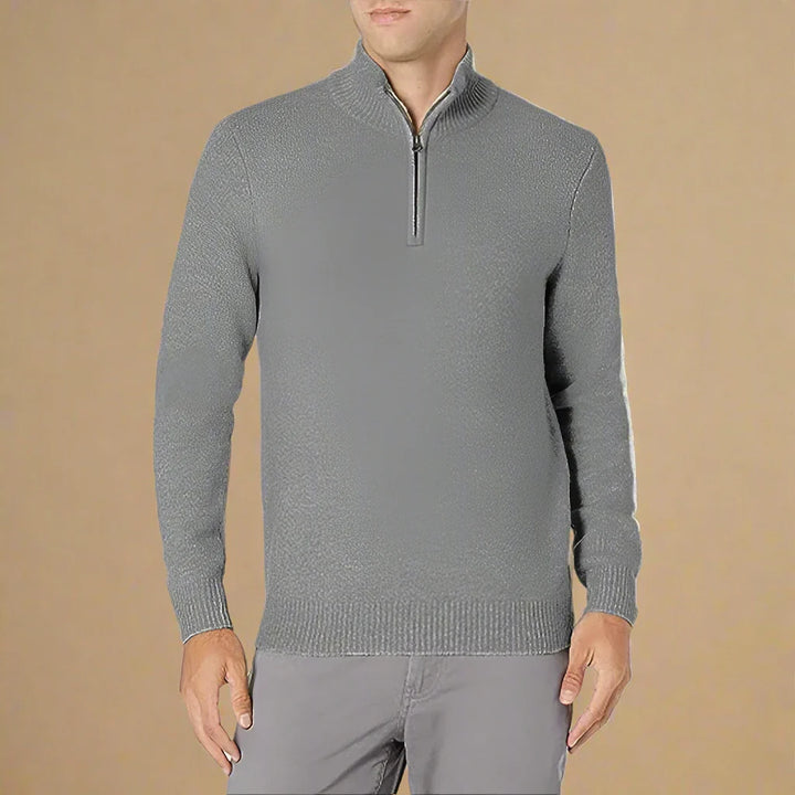 Troyer für Kalte Tage - Premium Strick Zip Pullover für Herren