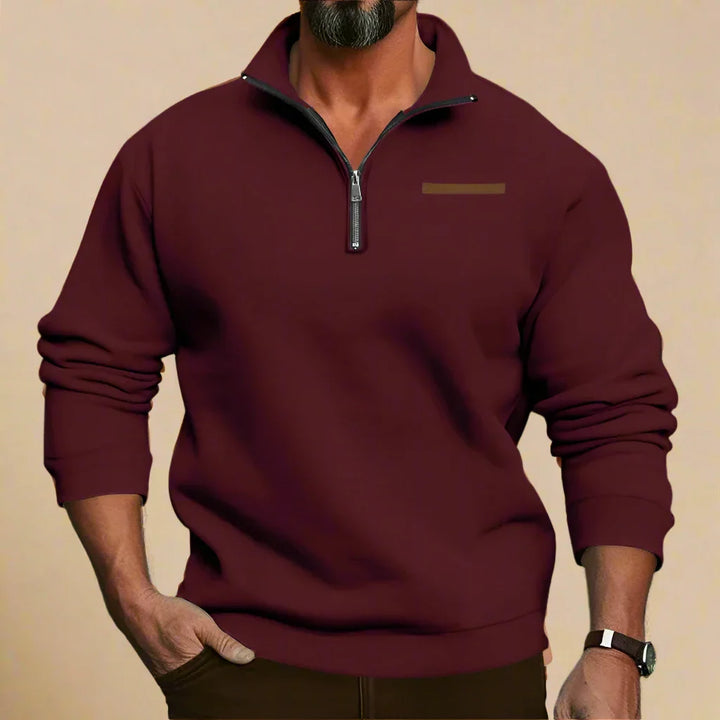 Troyer für Kalte Tage - Warmer Outdoor-Zip-Pullover für Herren