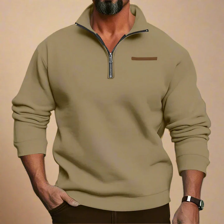 Troyer für Kalte Tage - Warmer Outdoor-Zip-Pullover für Herren
