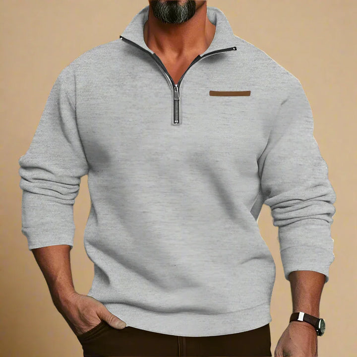 Troyer für Kalte Tage - Warmer Outdoor-Zip-Pullover für Herren