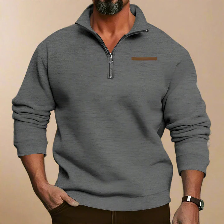 Troyer für Kalte Tage - Warmer Outdoor-Zip-Pullover für Herren