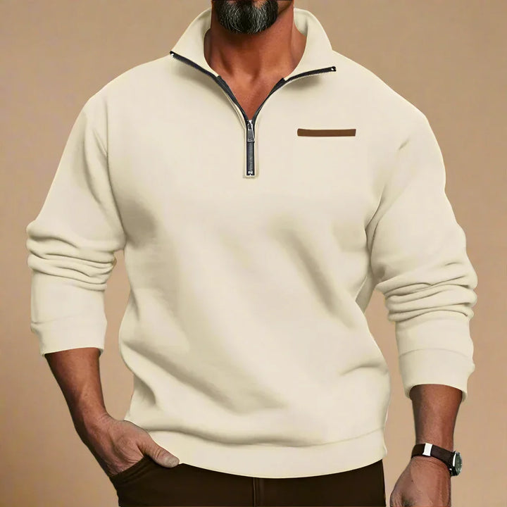 Troyer für Kalte Tage - Warmer Outdoor-Zip-Pullover für Herren