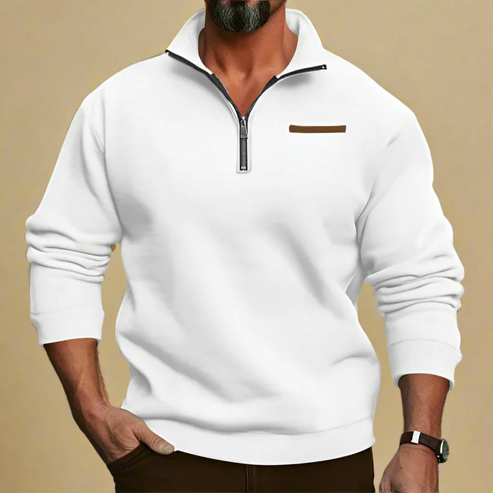 Troyer für Kalte Tage - Warmer Outdoor-Zip-Pullover für Herren