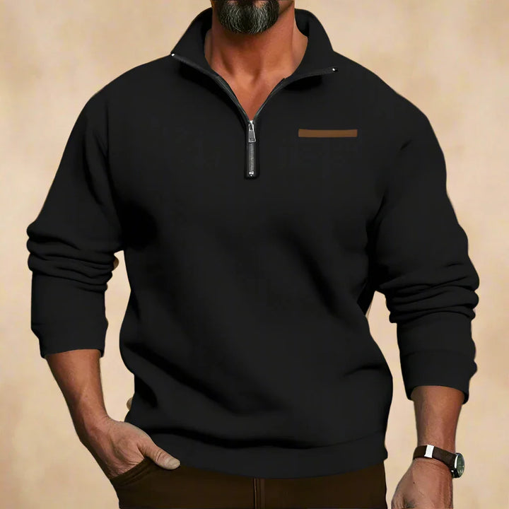 Troyer für Kalte Tage - Warmer Outdoor-Zip-Pullover für Herren