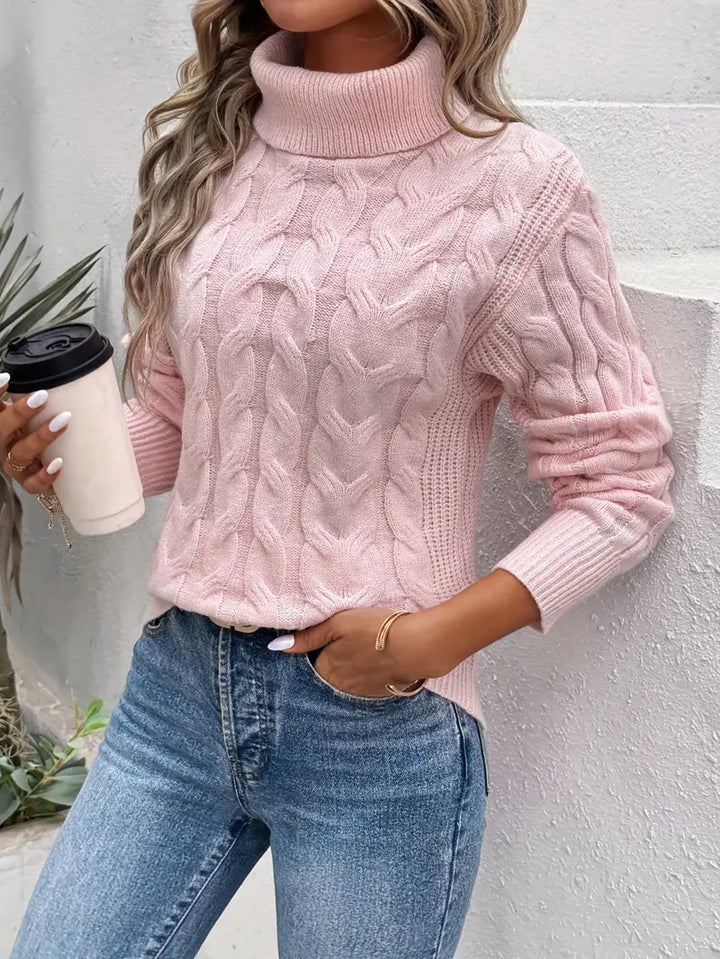  Damen Rollkragenpullover