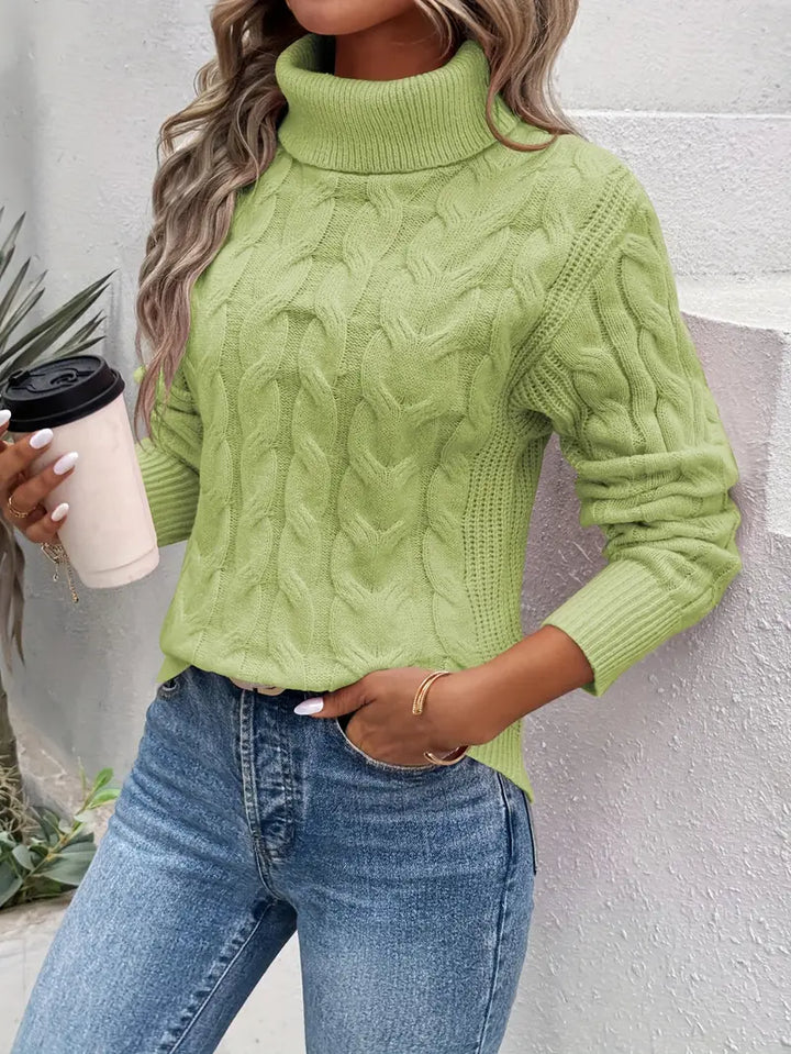  Damen Rollkragenpullover