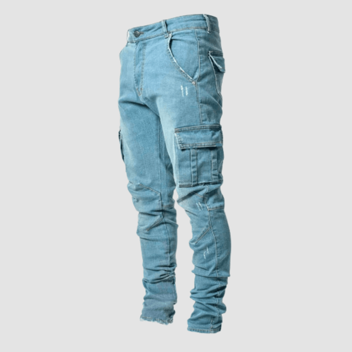Dehnbare Cargo Jeans