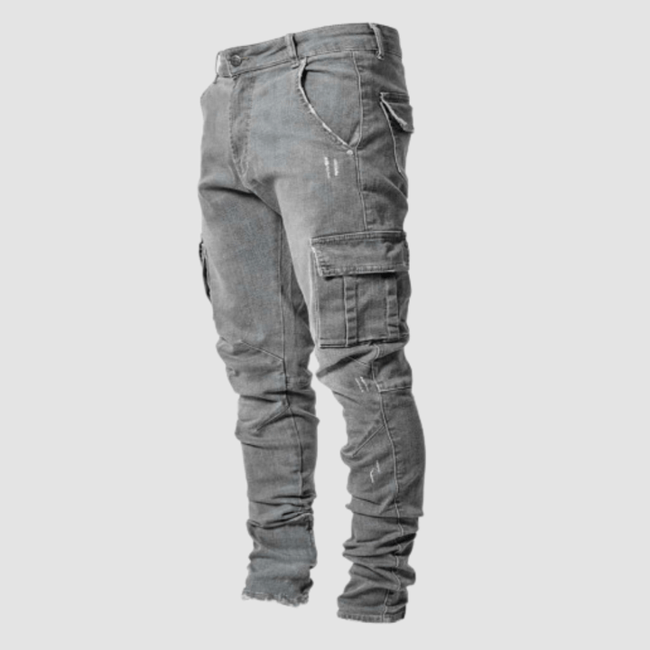 Dehnbare Cargo Jeans