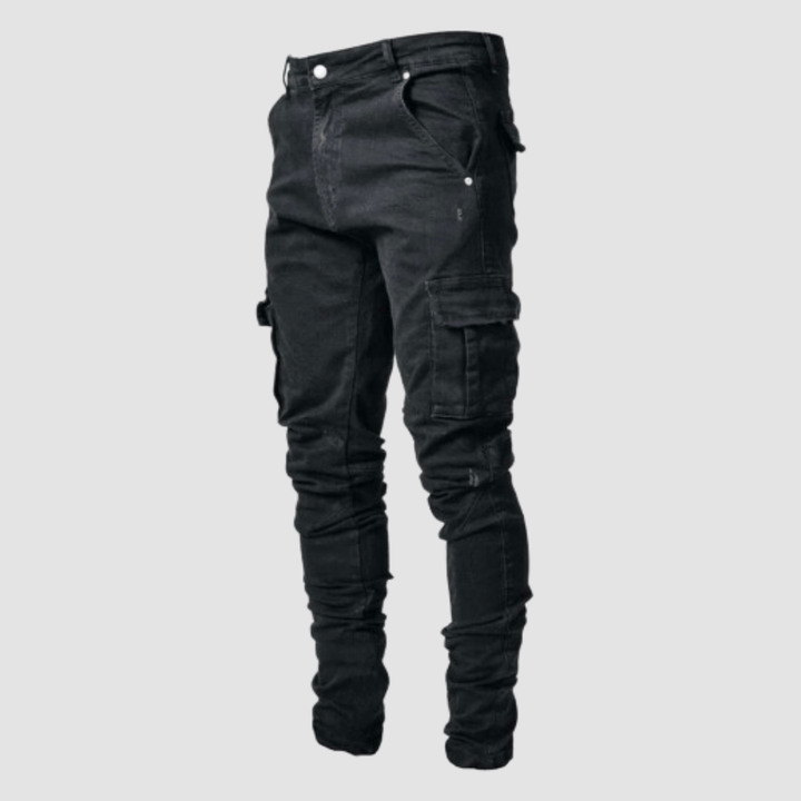 Dehnbare Cargo Jeans