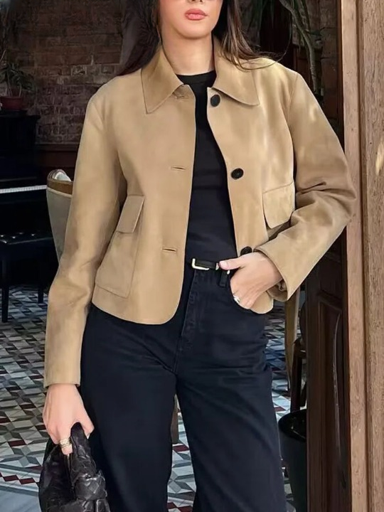 Annele Dekker Blazer | Wildleder-Optik Blazer für Damen