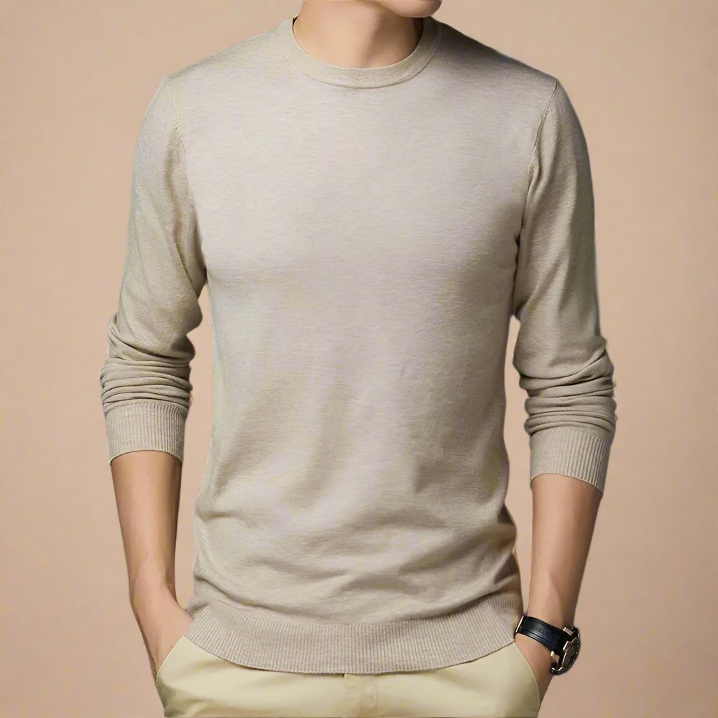 Pullover für Kalte Tage - Premium Strick Pullover mit Rundhalsausschnitt für Herren
