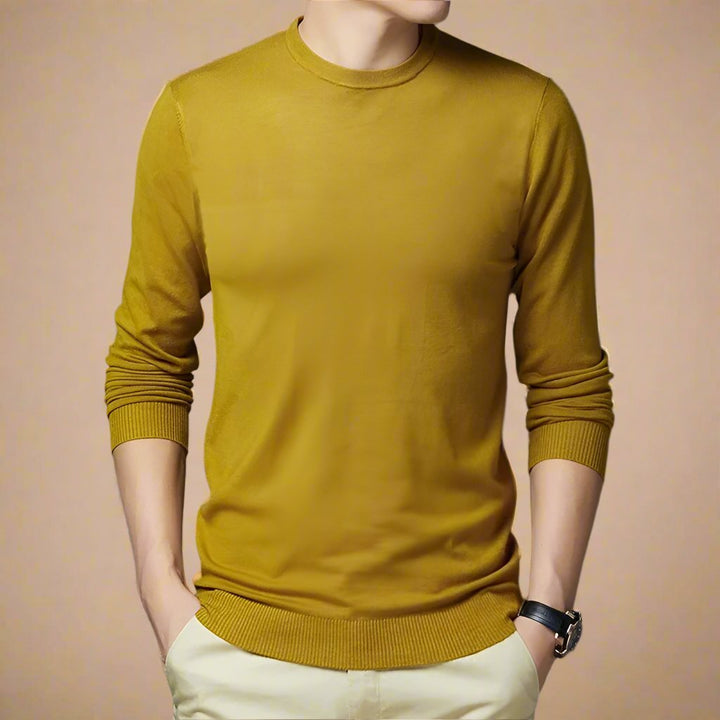 Pullover für Kalte Tage - Premium Strick Pullover mit Rundhalsausschnitt für Herren