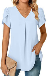 Zaria Top | Lässiges Damenshirt mit V-Hals