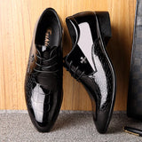 Formele Croco Zwarte Schoenen