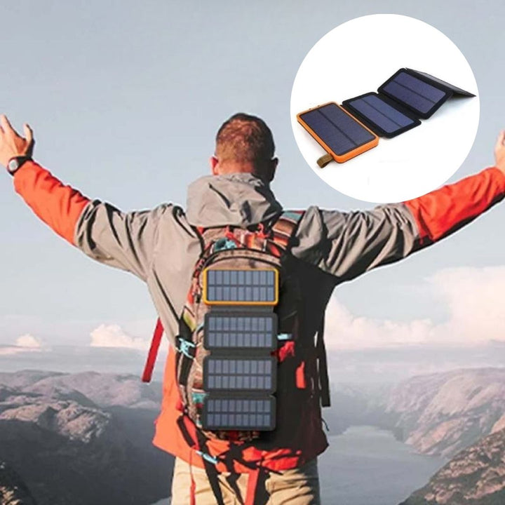 PowerFold | Tragbare, faltbare, wasserdichte Solar-Powerbank