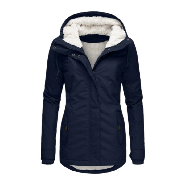 Gabriella Parka | Wasserdichter langer Winterparka mit Kapuze und Fleecefutter für Damen