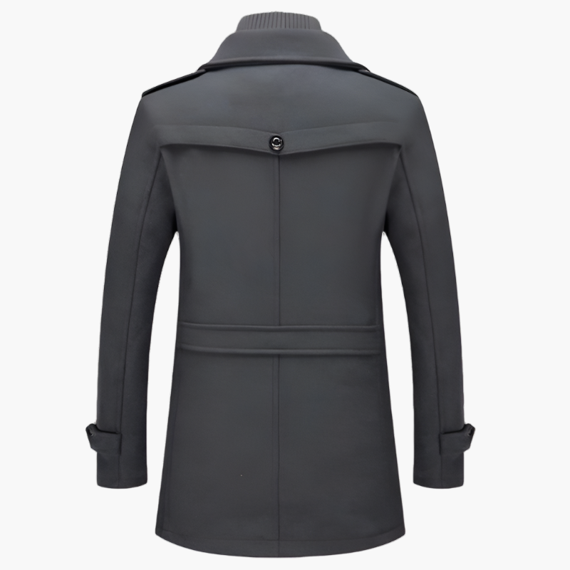 Wollmantel für den Herbst - Premium Lange Wasserfeste Jacke für Herren