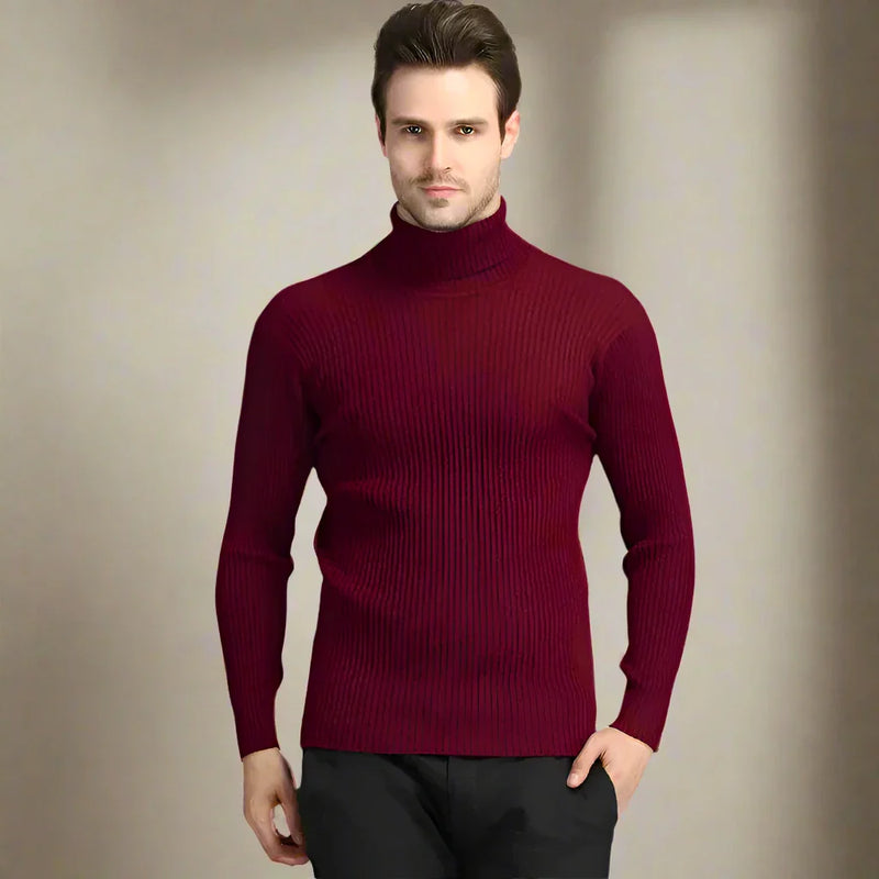 Vince Rollkragenpullover | Klassischer Herren-Kabelpullover