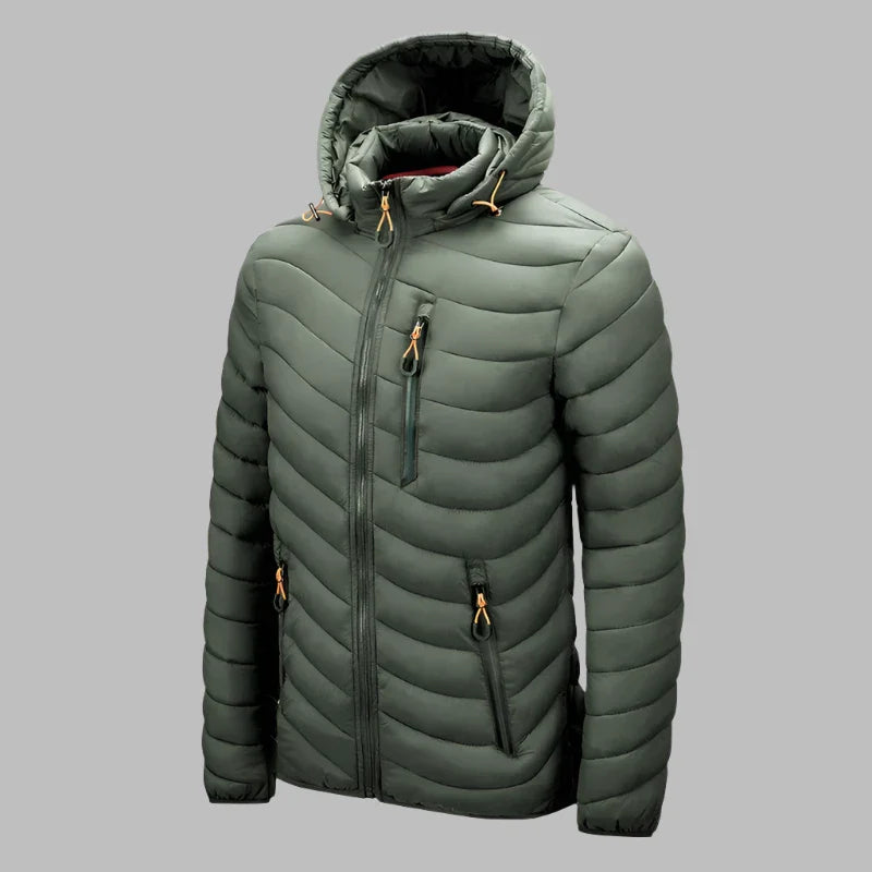 PeakVenture Puffer | Wasserdichte Outdoor-Daunenjacke Winterjacke Herren für Bergtouren