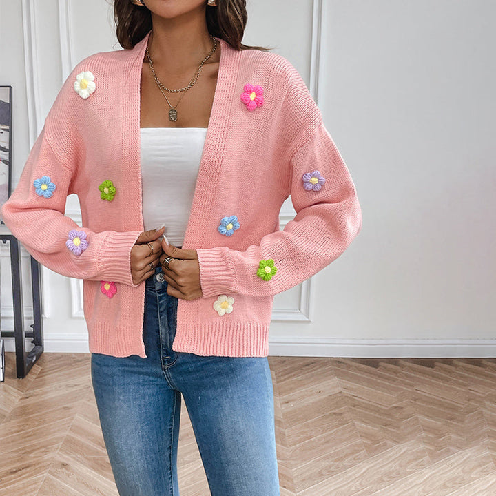 Bersha Flower sommerweste | 3D Floral bestickte damen weste