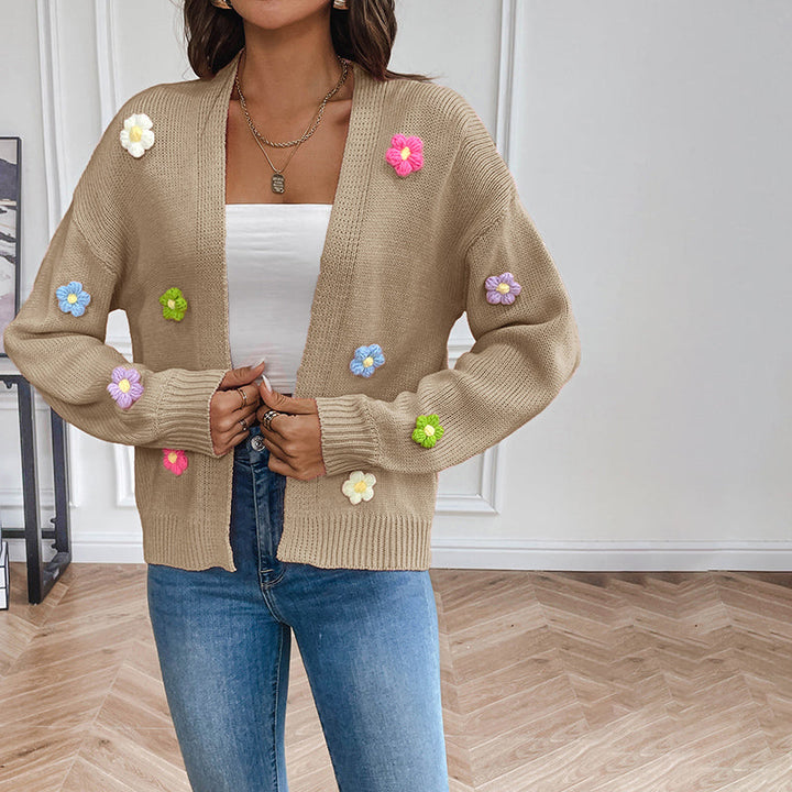 Bersha Flower sommerweste | 3D Floral bestickte damen weste