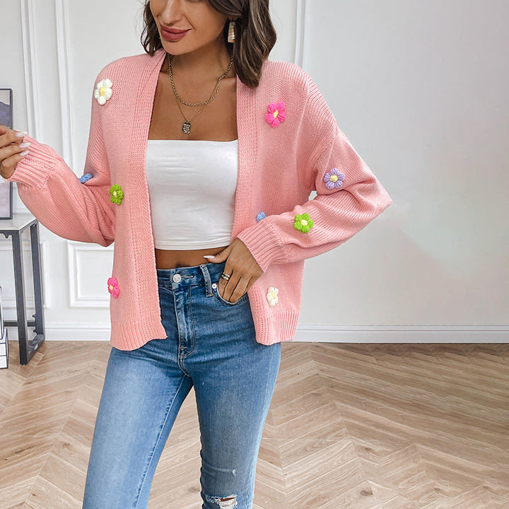 Bersha Flower sommerweste | 3D Floral bestickte damen weste