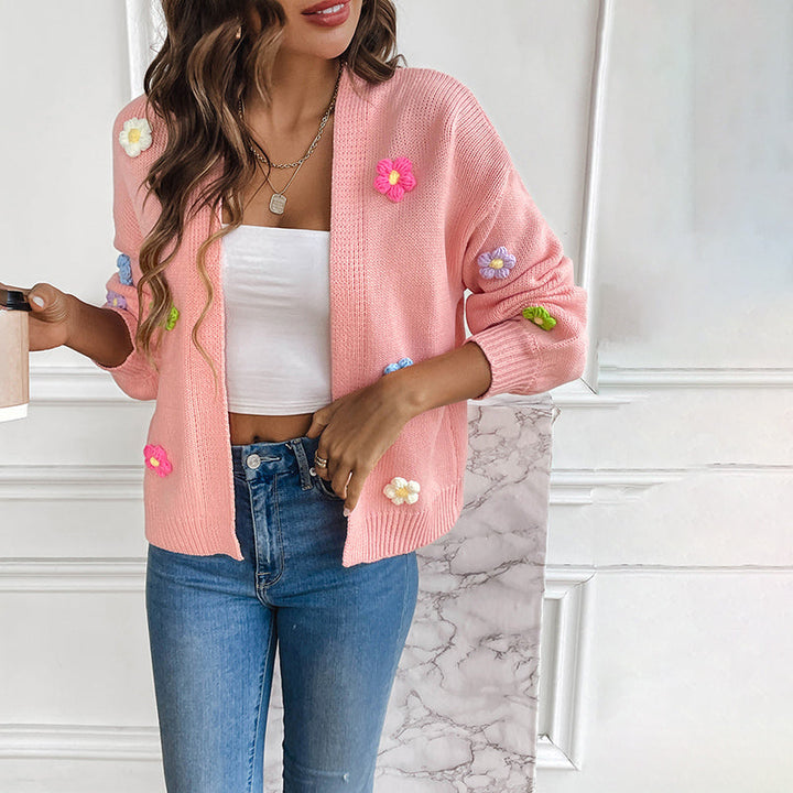 Bersha Flower sommerweste | 3D Floral bestickte damen weste