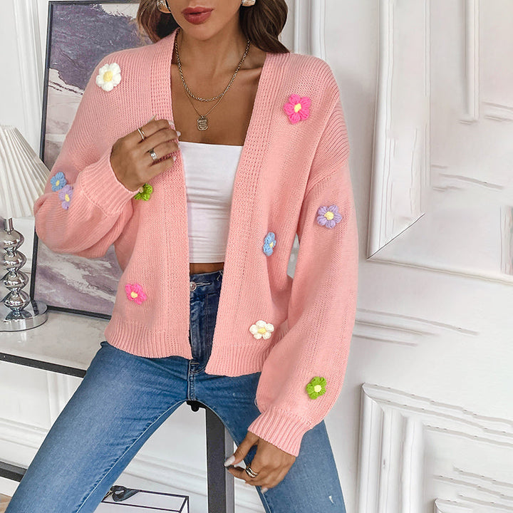 Bersha Flower sommerweste | 3D Floral bestickte damen weste