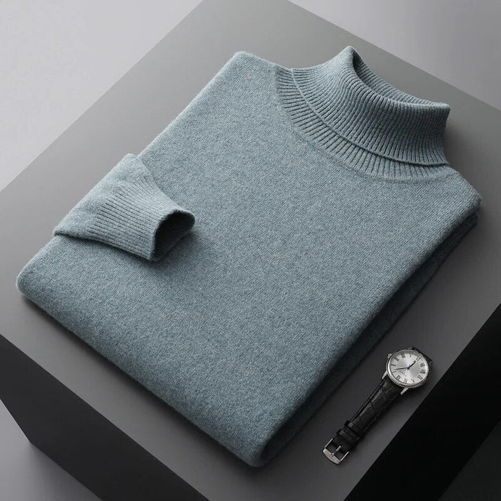 Rollkragenpullover für den Herbst - Premium Kaschmir-Pullover für Herren
