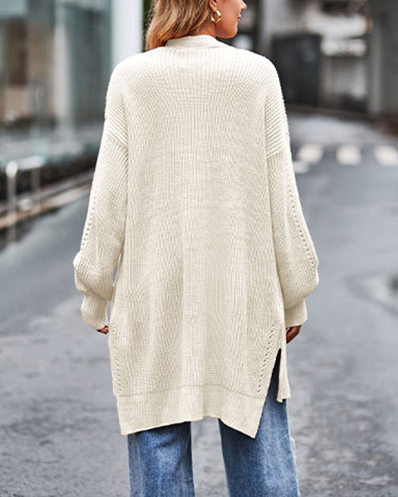 Lang warm vest met lange mouwen voor dames