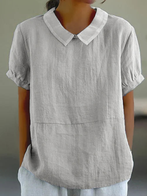 Leichte Kurzarm Bluse